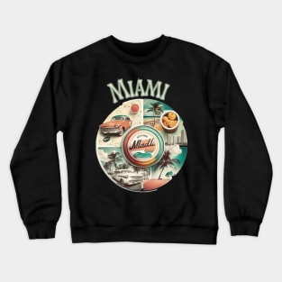 Miami Florida Travel Design Crewneck Sweatshirt